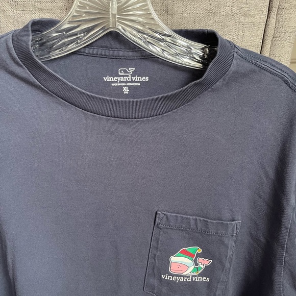 Vineyard Vines Navy Elf Long Sleeve Shirt - Picture 2 of 3